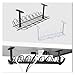 KAJHSTLOZ Desk Cable Management Tray Under Table Socket Hang Holder Power Strip Storage Rack For Offices Living Room Wire Cord Organizer(Black)