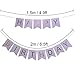 LOVELY BITON Large Purple Happy Birthday Banner, Bday Party Decorations Backdrop Gift for Man Woman Kids Teens