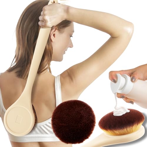 Lotion Applicator for Back, Feet, Long Handle Curved, Back Sunscreen Applicator for Kids, Women,...