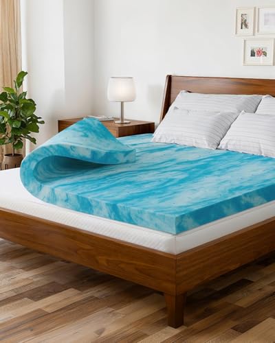 Super Soft Memory Foam Mattress Topper King Size - 3...