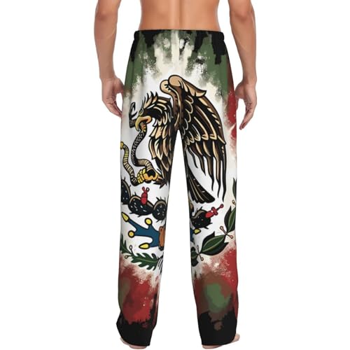 Ripped Honduras Flag Men's Pajama Pants Warm Sleepwear Pants Pajama Bottoms Lounge Pants With Pocket Drawstring3