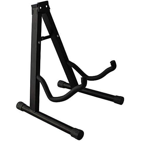 CAIHONG Guitar Stand Folding Universal A frame Stand for All Guitars Acoustic Classic Electric Bass Travel Guitar Stand - Black Cover