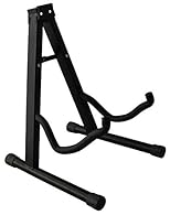 Superior Sturdy Steel & Guitar Stand is made of high quality durable steel for greater stability as well as the non-slip soft EVA foam on 2 arms and rubber padding on feet ends to protect your instruments firmly A Frame Foldable Design - This Metal G...