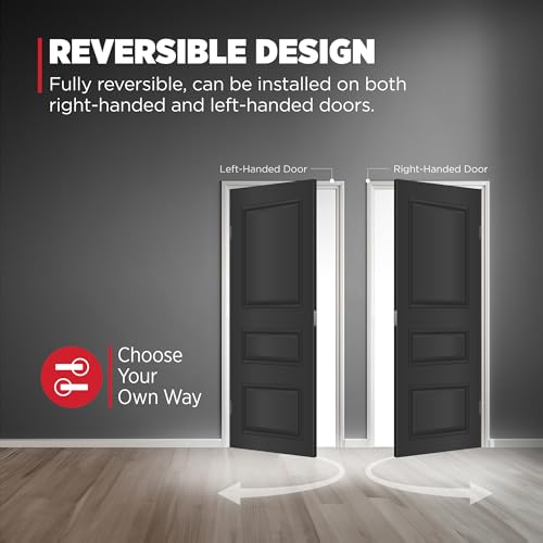 Image of Kwikset Tustin Interior Passage Door Handle, Lever For Closet and Hallway Doors, Reversible Non-Locking Handle Lever, Venetian Bronze, with Microban Protection