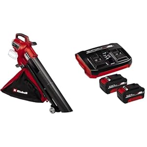 Einhell Professional Akku-Laubsauger VENTURRO 36/240 Power X-Change (36 V, Saugleistung bis 740 m³/h, Fangsack 45 L, Blasfunktion bis 240 km/h, inkl. 2x 4, 0 Ah Akku und Twincharger)