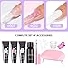 Poly Nail Gel Kit, Manicure Supplies Set, Poly Extension Gel with Durable Build, Beauty Accessory, Nail Tool with Practical Design, Beginners Professionals Use for Women Ladies
