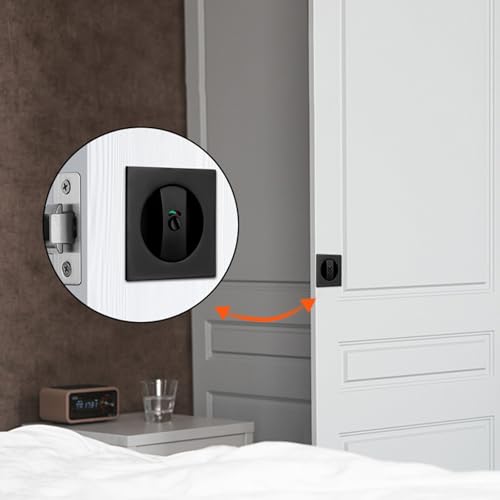 Set de Herrajes para Puerta Cuadrada de bolsillo con Cerraduras de Privacidad Fácil Instalación para Grosor de 30-50mm miniatura 3