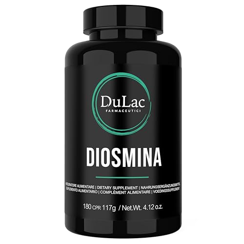 Dulàc - Diosmin Hesperidin 1000mg Supplement, Diosmin 180 Tablets, Hemorrhoids Treatment, Varicose Veins, Piles, Spider Veins, Swollen Feet and Legs, Heavy Legs, Lipedema Treatment