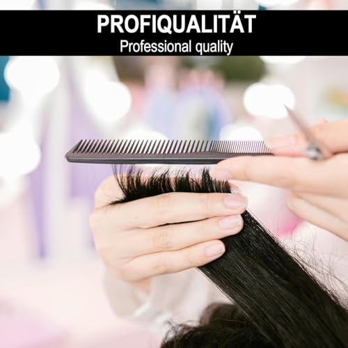 Foto von com-four® 10x Haarkamm, fein- und grobgezahnter Frisierkamm, handlicher