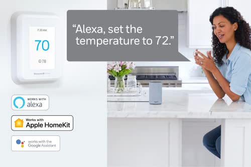 Honeywell RCHT9610WFSW2003 RCHT9610WFSW Thermostat with Smart Room Sensor, White