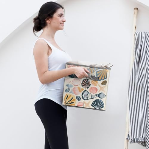 Cubes de rangement pliables coquillage pour dressing ordonné - 8