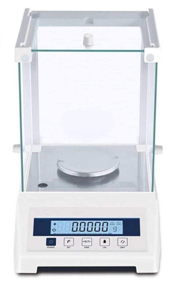 Bilancia Analitica Digitale Di Precisione 0.0001g - 110g Capacità, Display LCD, Parabrezza, Per Laboratorio - Foto 4