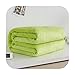 Who-care - Coperta in pile morbido e caldo corallo, 220 g/m², 6 dimensioni, leggera e sottile, in flanella, colore verde lime, 70 x 100 cm