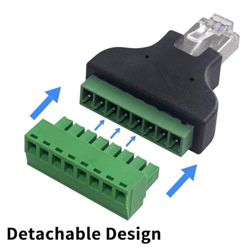 Adaptador Terminal Tornillo RJ45 2 Unidades miniatura 4