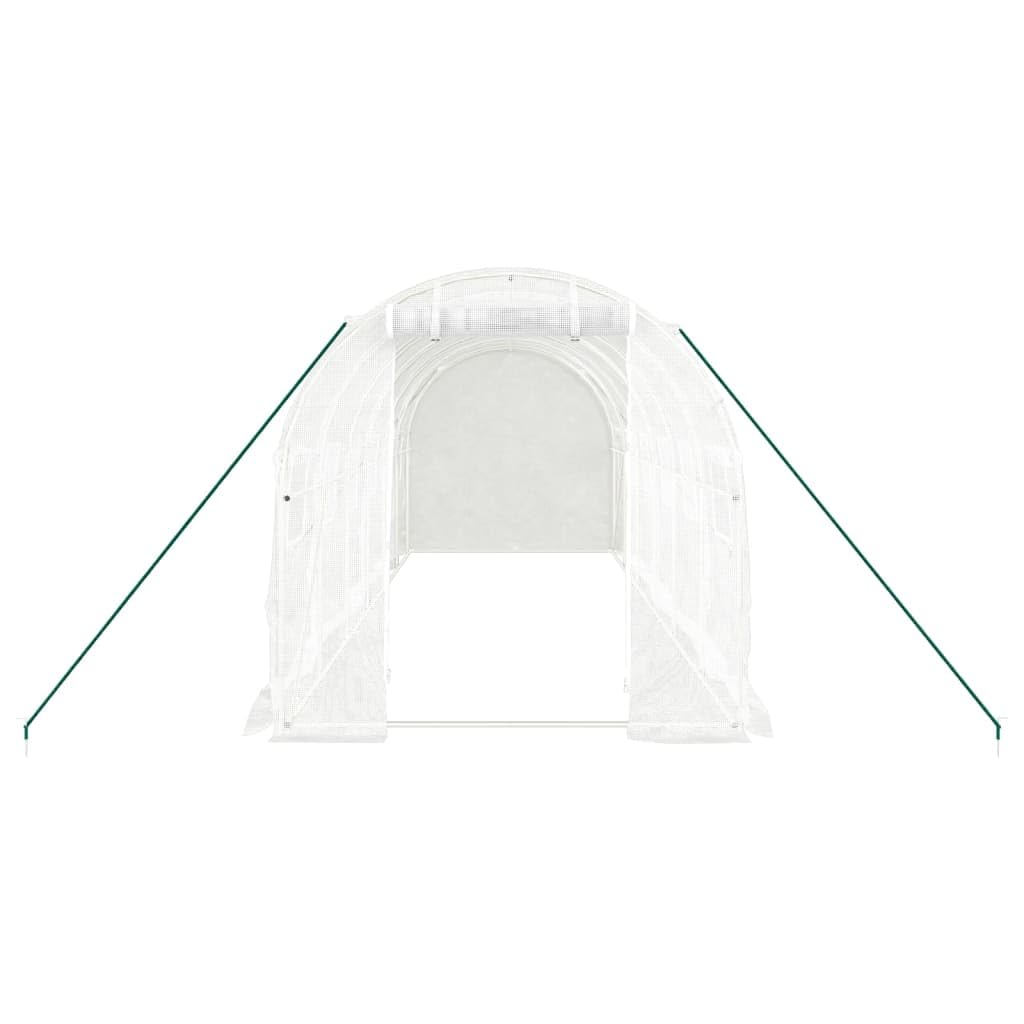 Serra Acciaio Bianco 12 m² 6x2x2 m Porta avvolgimento