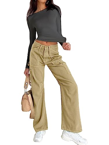 Image of Dwnval Womens Classic Short Sleeve Summer TOS Crew Neck Slim Fit Crop T Shirt