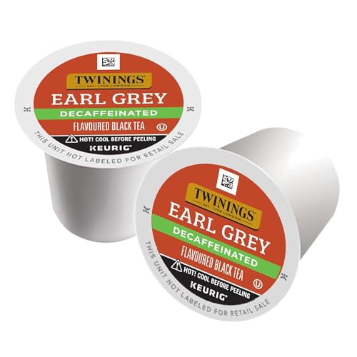 Image of Twinings of London Decaffeinated Earl Grey Tea K-Cups for Keurig, 24 Count (Pack of 2)