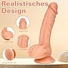 Realistischer Dildo mit Starkem Saugnapf, Wakelust 18CM Anfänger Dildo mit Echten Venen und Prallen Hoden Sexspielzeug für Frauen und Männer Weich Silikon Analdildo Penis Nachbildung (Fleischfarbe) #1