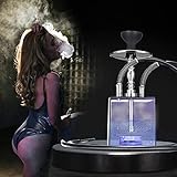 【Großer Rauch, lustiges Erlebnis】 Die Würfel-Shisha hat eine größere Kapazität und kann mehr Wolken produzieren. Es ist ein notwendiges Atmosphärenwerkzeug für Versammlungen. Vergessen Sie Ihre Sorgen und genießen Sie die Party.