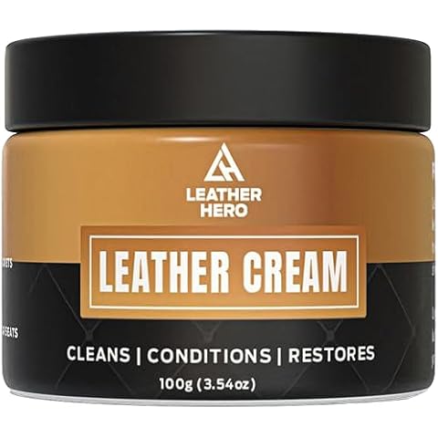 Leather Cleaner and Conditioner for Purses, Shoes, Furniture, Car Interior, and Leather Products - Leather Moisturizer, Wont Darken Leather Couch Cleaner with Protector, Non-Toxic & Safe Cover
