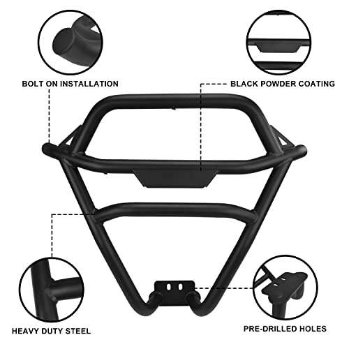 Navifree Front Bumper Fit For Polaris Rzr Xp 1000 (See Fitment) | Heavy-Duty Steel Tubing | Resistant Powder Coating | Fine Textured Black Brush Guard #TOP3