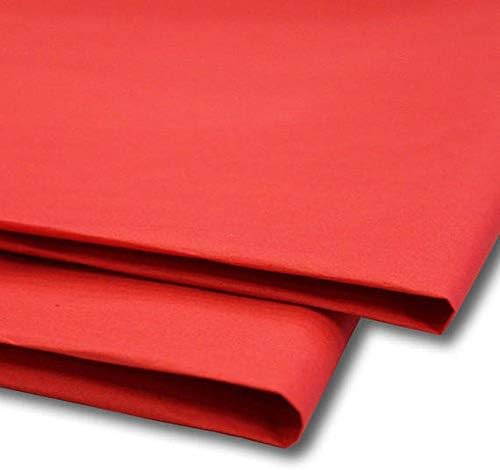 Tissue Paper 50 Sheets, Gift Wrap, MG and Acid Free, 20 x 30" Size, Wrapping Decorative Sketch and Cutting Paper for Art Craft - Sabco (Red)