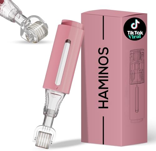 Derma roller 0.25 mm with Reservoir for Lips, Skin, Hair, Wrinkles, Stretch Marks, Hyperpigmentation INSTANT SERUM APPLICATION, 105 Titanium Needles