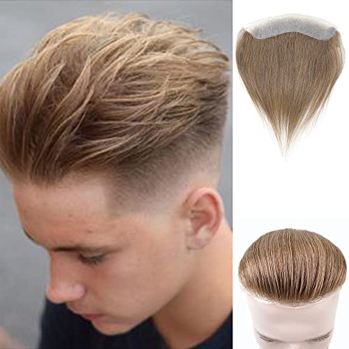 Lordhair Toupet Herren - Europäisches Echthaar Toupet, V-LOOP Skin Toupet für Männer, Toupet Echthaar Männer