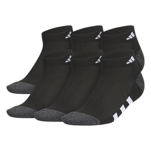 adidas Unisex Kids Low Cut Ankle Socks for Boys and Girls Youth (6-Pack) Athletic Cushioned and Comfortable