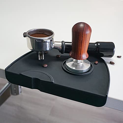 AQKILO Calibrated Coffee Tamper with Spring 51mm Espresso Press with Stainless Steel Base Wooden Handle for Coffee Grounds Barista Espresso Machines Accessory