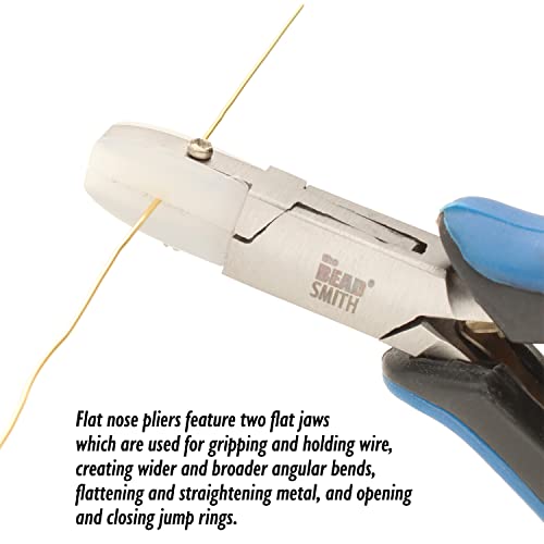 Alicates planos de nailon de 5 pulgadas Beadsmith para joyería con recambios 3