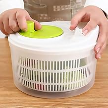 Large Salad Spinner, 5L Lettuce Dryer, Easy Spin Salad Spinner Efficient Easy Dry Salad Spinner