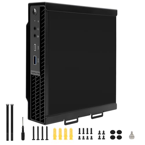 JinLunar Suporte Para Mini Pc Compatível Com Gabinete Dell Optiplex Micro Form Factor, De Parede E Mesa Os Modelos Mff 3040, 3046, 3050, 3060, 3070, 3080, 5050, 5060, 5070, 7040, 7050, 7060, 7070 Ma