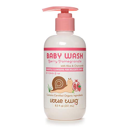 Image of Little Twig Baby Wash, Natural Plant Derived Formula, Berry Pomegranate, 8.5 fl oz