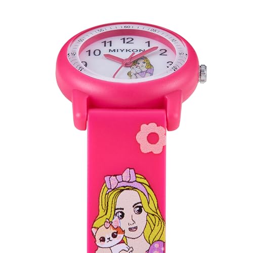 Image of Miykon Kids Watches for Boys and Girls - Educational Time-Telling Gift for Kids Aged 3-15, Toddlers, Preschoolers, and School-Aged Children - Easy to Read Analog Watch, Soft Resin Band, Japanese Quartz, 100M Water Resistant