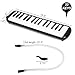 Tosnail 32 Key Melodica with Carrying Bag, Double Tubes Mouthpieces, Wipe Cloth, Air Piano Keyboard Musical Instrument for Beginners, Adults - Black