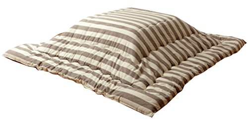 イケヒコ こたつ布団 長方形 ロカ 約205×285cm ベージュ インド綿 厚掛け 大判 日本製 #5186059