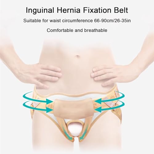 Faja para hernia para hombre y mujer, ajustable con 4 almohadillas de presión miniatura 2