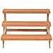 Giantex 3-Tier Wood Plant Stand, 35inch Wide Ladder Shelf Flower Pots Holder, 3 Tiers Step Plant Display Rack, Freestanding Utility Storage Organizer Rack for Indoor Outdoor Use, Stair Plant Stand