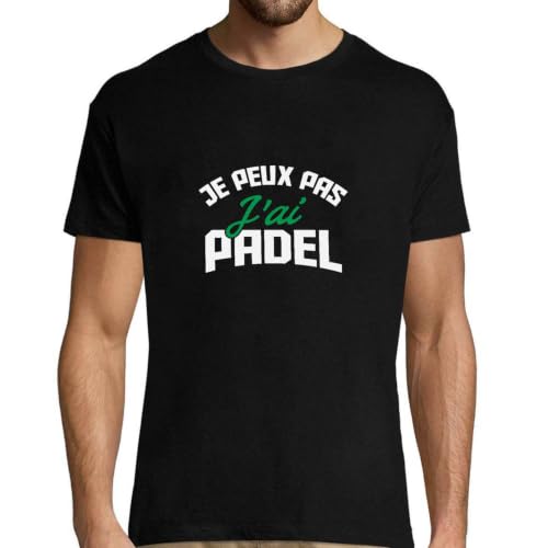 T-Shirt Padel Homme Je Peux Pas Jai Padel Imprimé en France