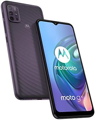 Moto G10 (6.5" Max Vision HD+, Qualcomm Snapdragon, 48MP quad camera system, 5000 mAH battery, Dual SIM, 4/64GB, Android 11), Aurora Grey