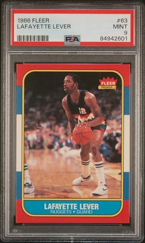 1986-87 Fleer Lafayette Lever #63 (PSA 9)
