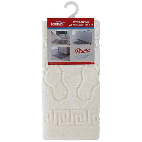 FERIDRAS Plumes Tapis, Écru, 50 x 70 x 60 cm Cover