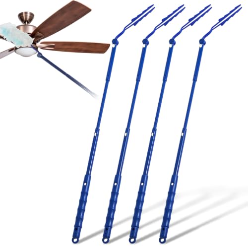 Image of Colingmill 4 Pack Replacement Duster Handles, 3 Ft Extendable, Blue