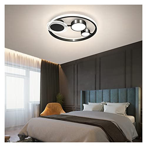 Ceiling chandelier LED moderne lustre de créateur rond or et noir