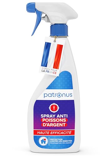 Spray anti pour lutter contre les poissonsd'argent [500 ml] - Spray efficace contre les poisson d'argent comme alternative aux pièges à poisson d'argent...