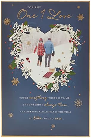 Christmas Card for The One I Love- Christmas Card for Her- Christmas Card for Him- Traditional Christmas Card with Nice Words