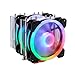 Produktbild Gelid Solutions Glacier RGB  Twin Tower mit 6 Power Heatpipes  2X 120mm-ARGB-PWM-Lüfter  TPD 220W und Mehr  AM4 Schutzbügel  Silber