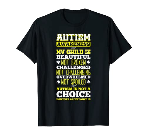 Hermoso regalo de conciencia sobre el autismo no roto Camiseta