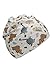 Sterntaler Beanie Dino - Lässige Baby Mütze aus Melange Jersey mit allover Druck - Jungen UV-Schutz 50+ Beanie Mütze - variabel tragbar - Baby und Kinder Übergangsmütze, silber, Größe 45